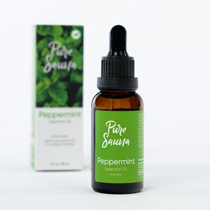 Pure Sauna Peppermint Essential Oil, 30 ml
