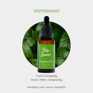 Pure Sauna Peppermint Essential Oil, 30 ml