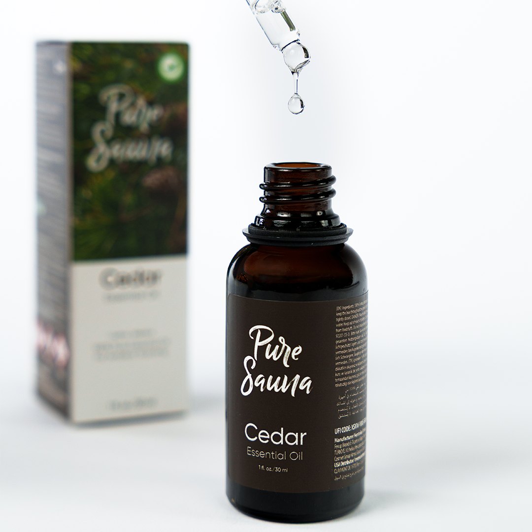 Pure Sauna Cedarwood Essential Oil, 30 ml