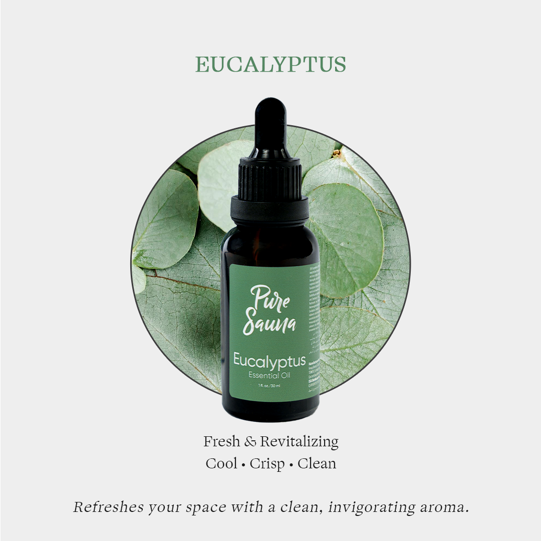 Pure Sauna Eucalyptus Essential Oil, 30 ml