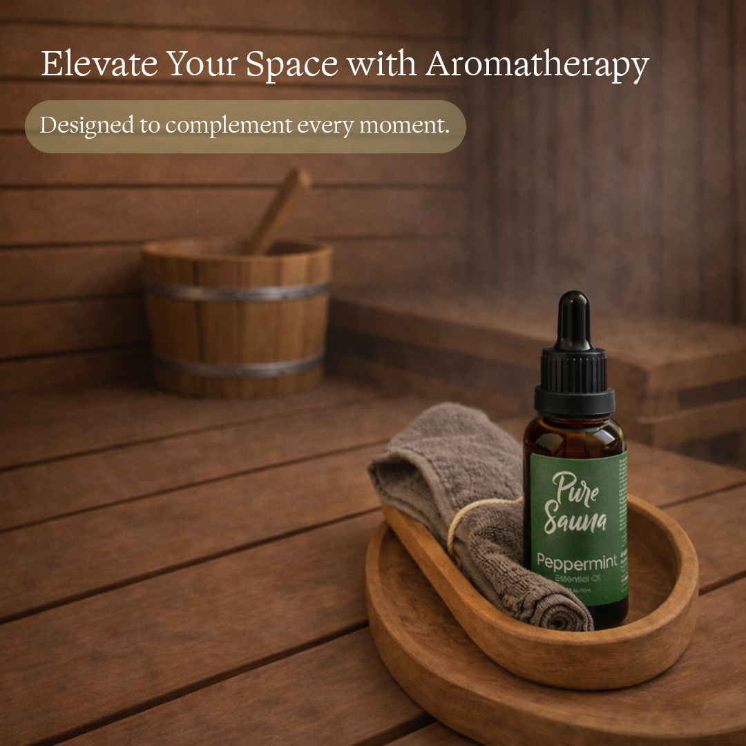 Pure Sauna Peppermint Essential Oil, 30 ml