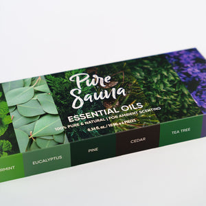 Pure Sauna Essential Oils Discovery Set, 6 x 10 ml