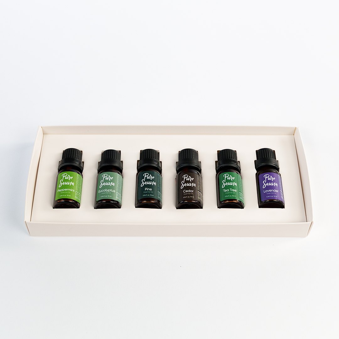 Pure Sauna Essential Oils Discovery Set, 6 x 10 ml